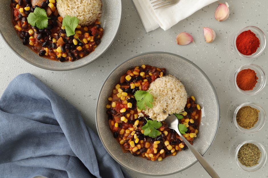 Vegan Chili (3-Bean, Rich, 45 Minutes)