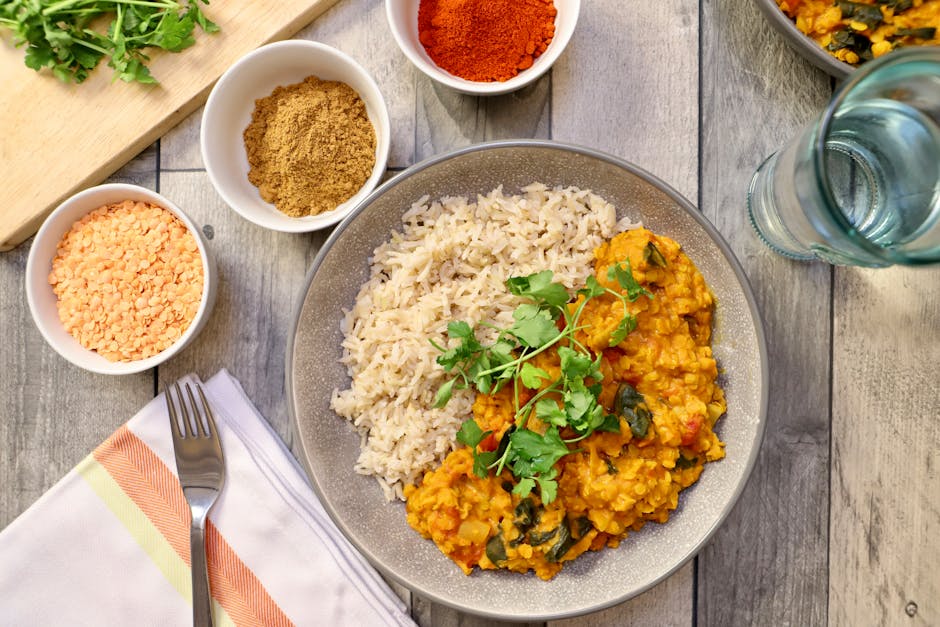 Vegan Lentil Curry (Red Lentils, 30 Minutes)