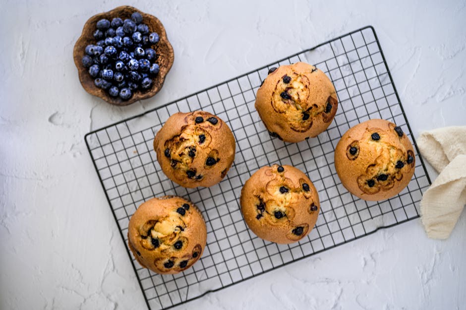 Vegan Blueberry Muffins (Moist, Domed, 30 Minutes)